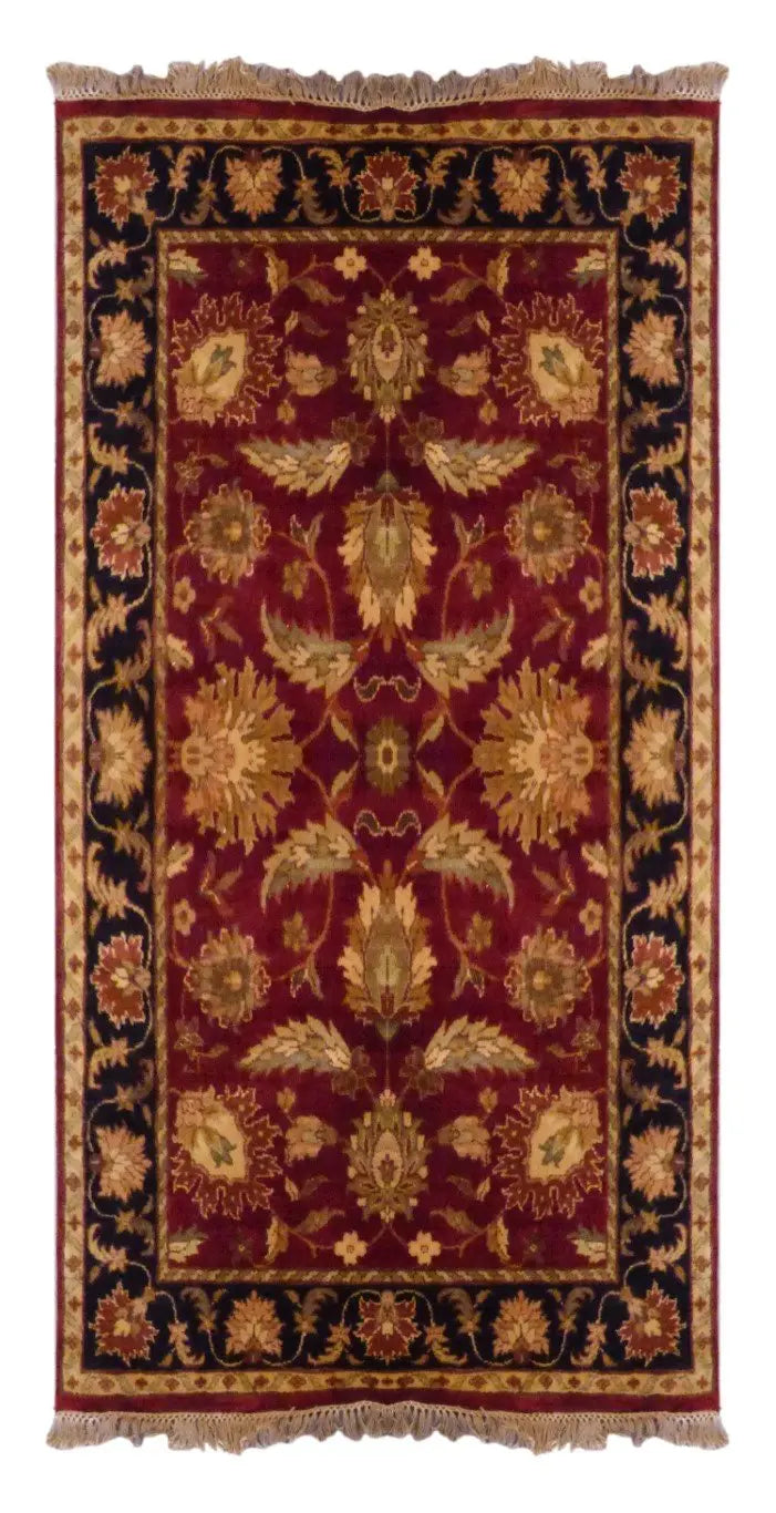 One Of The Kind Indian Hand-Knotted Rug 5'11 X 4'0